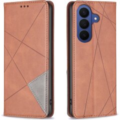 Чехол UniCase Geometric Pattern для Samsung Galaxy A18 / A17 (A175) / A26 (A266) - Brown