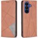 Чехол UniCase Geometric Pattern для Samsung Galaxy A18 / A17 (A175) / A26 (A266) - Brown. Фото 1 из 10