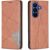 Чехол UniCase Geometric Pattern для Samsung Galaxy A18 / A17 (A175) / A26 (A266) - Brown