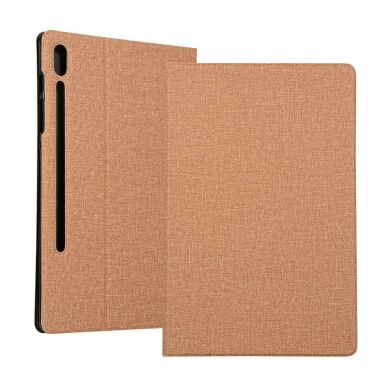 Чехол UniCase Texture Stand для Samsung Galaxy Tab S7 (T870/875) / S8 (T700/706) - Brown