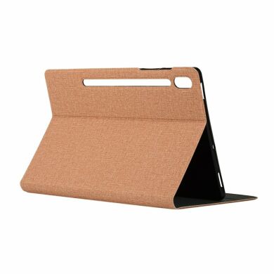 Чехол UniCase Texture Stand для Samsung Galaxy Tab S7 (T870/875) / S8 (T700/706) - Brown