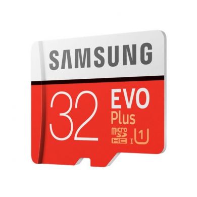 Карта памяти MicroSD Samsung 32GB 10 class EVO PLUS UHS-I + адаптер (MB-MC32GA/RU)