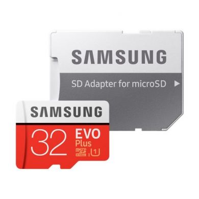 Карта памяти MicroSD Samsung 32GB 10 class EVO PLUS UHS-I + адаптер (MB-MC32GA/RU)