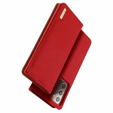 Кожаный чехол DUX DUCIS Wish Series для Samsung Galaxy Note 20 (N980) - Red