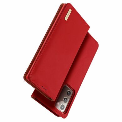 Шкіряний чохол DUX DUCIS Wish Series для Samsung Galaxy Note 20 (N980) - Red