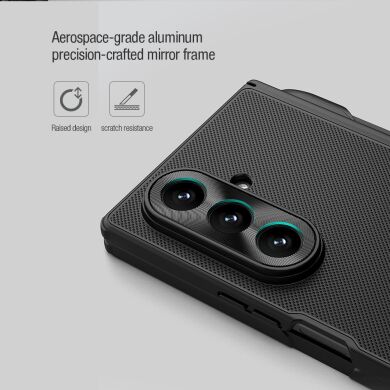 Пластиковый чехол NILLKIN Frosted Shield (S Pen) для Samsung Galaxy Fold 7 - Black