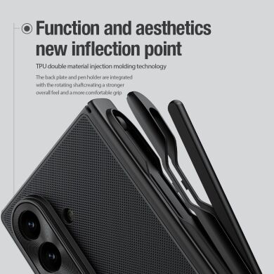 Пластиковый чехол NILLKIN Frosted Shield (S Pen) для Samsung Galaxy Fold 7 - Black