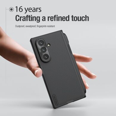 Пластиковый чехол NILLKIN Frosted Shield (S Pen) для Samsung Galaxy Fold 7 - Black