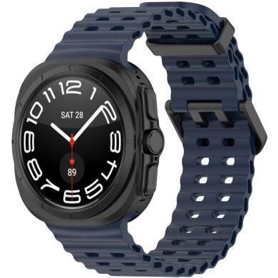 Ремешок Deexe Ocean Strap для Samsung Galaxy Watch Ultra (47mm) - Midnight Blue