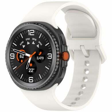 Ремешок Deexe Silicone Band для Samsung Galaxy Watch 8 (40/44mm) / 8 Classic - White