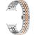 Ремінець Deexe Stainless Steel QuickFit для Samsung Galaxy Watch 8 (40/44mm) / 8 Classic (43/47mm) / Ultra 2 - Silver / Rose Gold