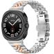 Ремешок Deexe Stainless Steel QuickFit для Samsung Galaxy Watch 8 (40/44mm) / 8 Classic / Ultra (2025) - Silver / Rose Gold. Фото 3 из 7