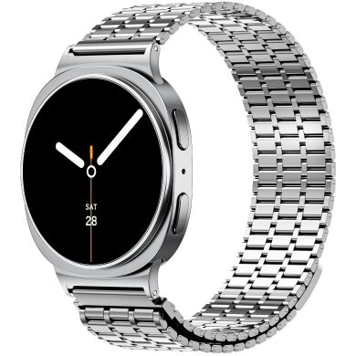 Ремешок Deexe Zenith для Samsung Galaxy Watch 8 (40/44mm) / 8 Classic - Silver