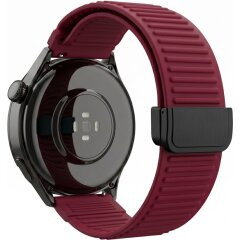 Ремешок для часов Deexe Active Loop для часов с шириной крепления 22мм - Wine Red