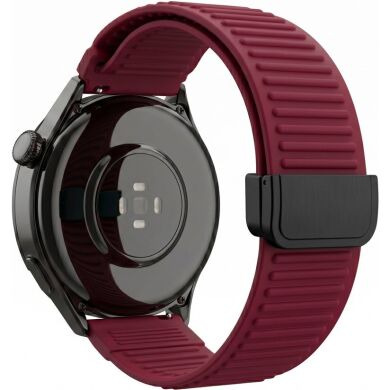 Ремешок для часов Deexe Active Loop для часов с шириной крепления 22мм - Wine Red
