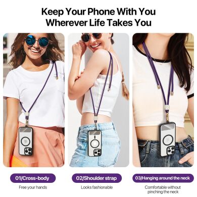 Ремешок для смартфона DUX DUCIS Garden Style - Dark Purple