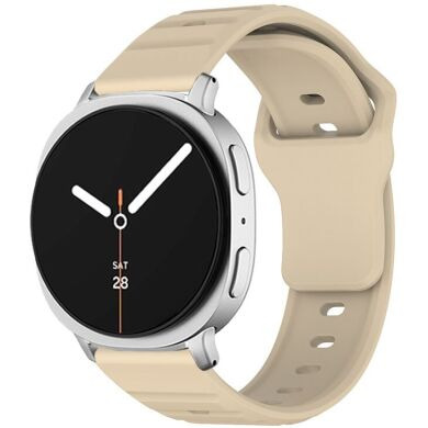 Ремешок KALEBOL Wave Pattern для Samsung Galaxy Watch 8 (40/44mm) / 8 Classic - Beige