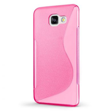 Силиконовый (TPU) чехол Deexe S Line для Samsung Galaxy A7 2017 (A720) - Pink