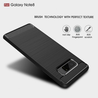 Захисний чохол UniCase Carbon для Samsung Galaxy Note 8 (N950), серый