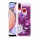 Силиконовая (TPU) накладка Deexe Fashion Glitter для Samsung Galaxy A10s (A107) - Purple/Butterfly and Flowers. Фото 3 из 7