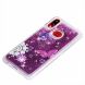 Силиконовая (TPU) накладка Deexe Fashion Glitter для Samsung Galaxy A10s (A107) - Purple/Butterfly and Flowers. Фото 6 из 7