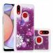 Силиконовая (TPU) накладка Deexe Fashion Glitter для Samsung Galaxy A10s (A107) - Purple/Butterfly and Flowers. Фото 1 из 7