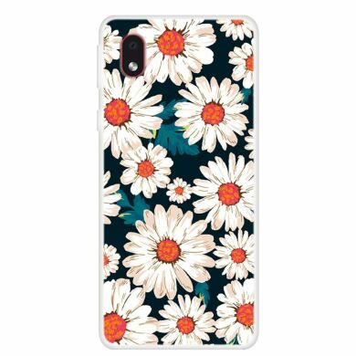 Силиконовый (TPU) чехол Deexe Life Style для Samsung Galaxy A01 Core (A013) - Daisy