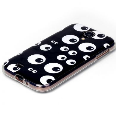 Силиконовый (TPU) чехол Deexe Life Style для Samsung Galaxy S4 (i9500) - Eyes Pattern