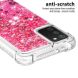 Силіконовий (TPU) чохол Deexe Liquid Glitter для Samsung Galaxy A03s (A037) - Silver Pink Stars