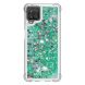 Силиконовый (TPU) чехол Deexe Liquid Glitter для Samsung Galaxy A12 (A125) / A12 Nacho (A127) / M12 (M127) - Green. Фото 2 из 7