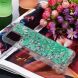 Силиконовый (TPU) чехол Deexe Liquid Glitter для Samsung Galaxy A12 (A125) / A12 Nacho (A127) / M12 (M127) - Green. Фото 5 из 7