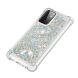 Силіконовий (TPU) чохол Deexe Liquid Glitter для Samsung Galaxy A72 (А725) - Light Green