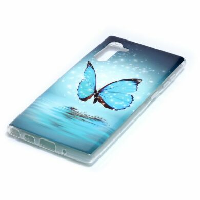 Силіконовий (TPU) чохол Deexe LumiCase для Samsung Galaxy Note 10 (N970) - Butterfly