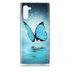 Силиконовый (TPU) чехол Deexe LumiCase для Samsung Galaxy Note 10 (N970) - Butterfly