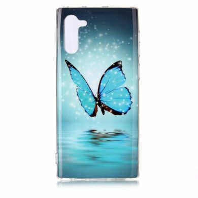 Силіконовий (TPU) чохол Deexe LumiCase для Samsung Galaxy Note 10 (N970) - Butterfly