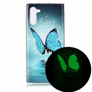 Силіконовий (TPU) чохол Deexe LumiCase для Samsung Galaxy Note 10 (N970) - Butterfly