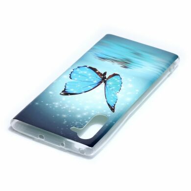 Силіконовий (TPU) чохол Deexe LumiCase для Samsung Galaxy Note 10 (N970) - Butterfly