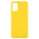 Силиконовый (TPU) чехол Deexe Matte Case для Samsung Galaxy A02s (A025) - Yellow. Фото 1 из 5