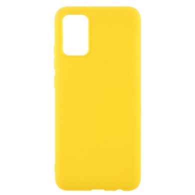 Силиконовый (TPU) чехол Deexe Matte Case для Samsung Galaxy A02s (A025) - Yellow