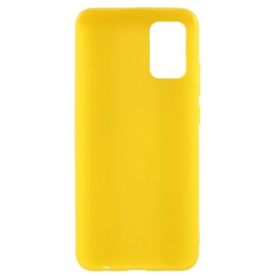 Силиконовый (TPU) чехол Deexe Matte Case для Samsung Galaxy A02s (A025) - Yellow