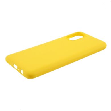 Силиконовый (TPU) чехол Deexe Matte Case для Samsung Galaxy A02s (A025) - Yellow