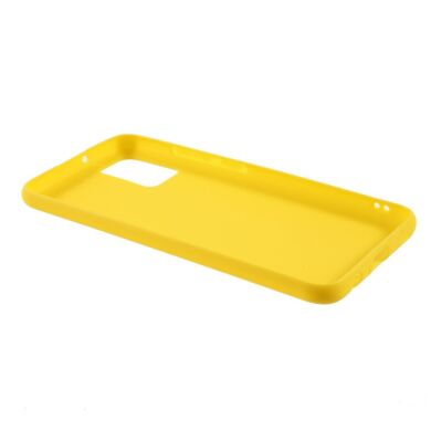 Силиконовый (TPU) чехол Deexe Matte Case для Samsung Galaxy A02s (A025) - Yellow