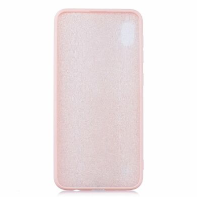 Силиконовый (TPU) чехол Deexe Matte Case для Samsung Galaxy A10 (A105) - Light Pink