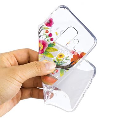 Силиконовый (TPU) чехол Deexe Pretty Glossy для Samsung Galaxy A6+ 2018 (A605) - Flowered Elk