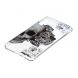 Силиконовый (TPU) чехол Deexe Pretty Glossy для Samsung Galaxy A7 2018 (A750) - Skull and Flowers. Фото 2 из 5