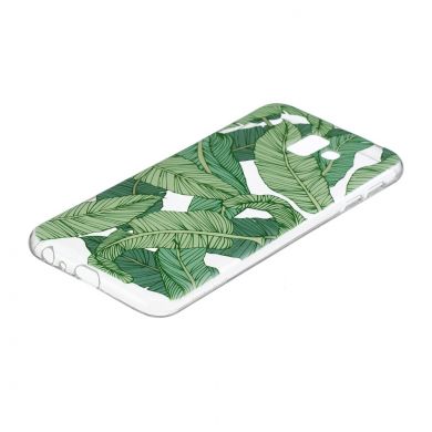 Силіконовий (TPU) чохол Deexe Pretty Glossy для Samsung Galaxy J6+ (J610), Green Leaves