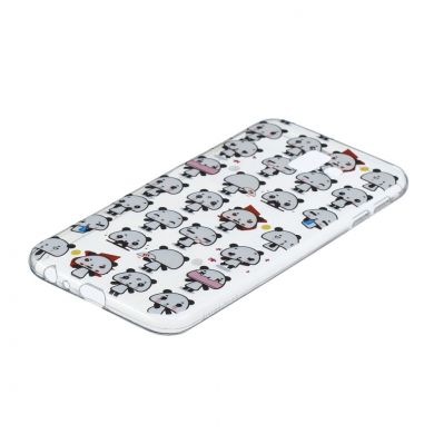 Силіконовий (TPU) чохол Deexe Pretty Glossy для Samsung Galaxy J6+ (J610) - Cartoon Panda