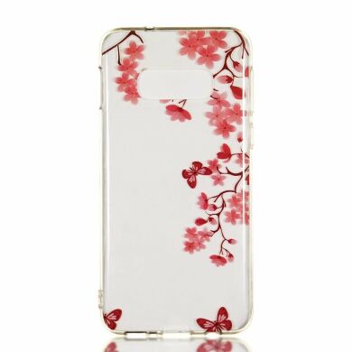 Силіконовий (TPU) чохол Deexe Pretty Glossy для Samsung Galaxy S10e (G970), Butterfly and Flower