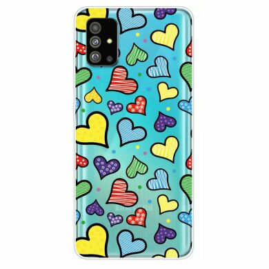 Силиконовый (TPU) чехол Deexe Pretty Glossy для Samsung Galaxy S20 (G980) - Hearts