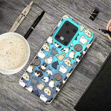 Силиконовый (TPU) чехол Deexe Pretty Glossy для Samsung Galaxy S20 Ultra (G988) - Mini Animals